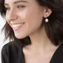 Серьги Монетки из красного золота с06399 Оникс
