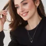 Серьги Импровизация в красном золоте с07330 Оникс