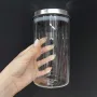Емкость стеклянная с металлической крышкой 