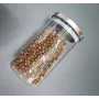 Емкость стеклянная с металлической крышкой 