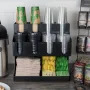 Диспенсер для бумажных стаканов крышек и капхолдеров One Chef на 11 ячеек