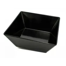 Блюдо квадратное One Chef глубокое из меламина 23,7×23,7×10 см Черное