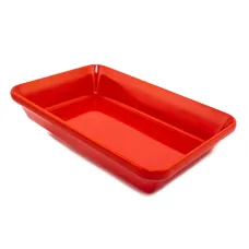 Блюдо для выкладки продуктов One Chef из меламина 30×19,5×5,5 см Красное