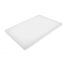 Доска разделочная двусторонняя LDPE One Chef 400×300×20 мм Белая