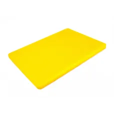 Доска разделочная двусторонняя LDPE One Chef 400×300×20 мм Жёлтая