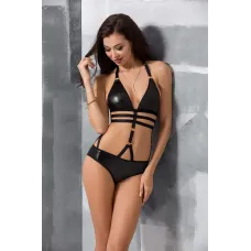 Эротическое боди Passion Exclusive lamis body XXL/XXXL Черный (PS24803)
