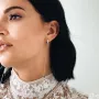 Серебряные серьги Шарики 122559 Оникс