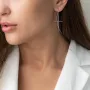Срібні сережки - протяжки 