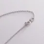 Серебряное колье с ониксом 18966 Оникс 42