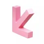 Крючок настенный деревянный универсальный UKC вешалкадержатель в форме стрелы 11,5х8 см Розовый 00203
