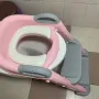 Накладка на унитаз с лесенкой Baby Assistant DA6900 Розово-серый