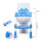 Накладка на унитаз с лесенкой 2 в 1 Baby Assistant DA6813 Голубо-белый