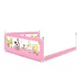 Защитный бортик барьер для кровати с наружным карманом-сеточкой Baby Gift 150 см Розовый
