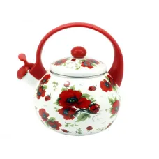Чайник емальований зі свистком 2,2 л Red Handle Zauberg (9/L) Чайник емальований зі свистком 2,2 л Red Handle Zauberg (9/L)