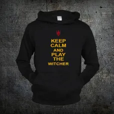 Худі Fruit of the Loom Заспокойся та Грай у Відьмака Keep Calm The Witcher Чорний XL (119903)