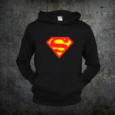 Худи Fruit of the Loom Супермен Логотип Superman Logo Черный XL (1191090)