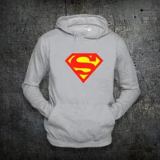 Худи Fruit of the Loom Супермен Логотип Superman Logo Серый XL (1591090)