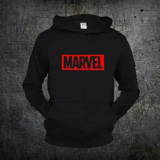 Худи Fruit of the Loom Логотип Марвел Кофта Logo Marvel Черный S (1089)