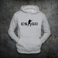 Худи Fruit of the Loom Лого КС ГО Logo CS GO Counter-Strike Серый M (139665)