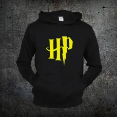 Худи Fruit of the Loom Гарри Поттер Лого Harry Potter Черный M (94084)