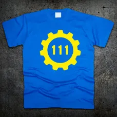 Футболка Fruit of the Loom Убежище 111 Фаллаут Fallout 4 Синий 152 см (2191980)