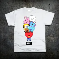 Футболка Fruit of the Loom Талісмани BT21 БТ21 групи BTS 152 см (3927400)