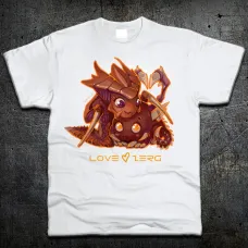 Футболка Fruit of the Loom Малыш Зерг Стар Крафт 2 Baby Zerg Star Craft 2 Белый 140 см (1193775)