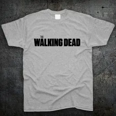 Футболка Fruit of the Loom Логотип Ходячие Мертвецы Logo The Walking Dead Серый 116 см (94287)