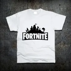 Футболка Fruit of the Loom Фортнайт Логотип Logo Fortnite Білий 140 см (1195267)