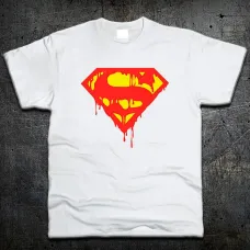 Футболка Fruit of the Loom Логотип Супермен Logo Superman DC Comics Белый 152 см (2191098)
