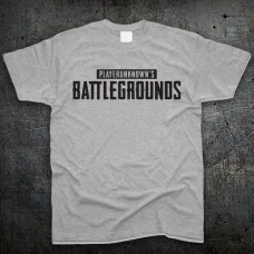 Футболка Fruit of the Loom Логотип Пубг Logo PlayerUnknown's Battlegrounds Серый 152 см (2194803)
