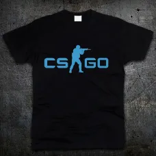 Футболка Fruit of the Loom Логотип КС ГО Logo CS GO Черная 140 см (119237)