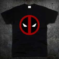 Футболка Fruit of the Loom Логотип Дэдпул Марвел Deadpool Marvel Черный 128 см (192147)