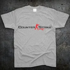 Футболка Fruit of the Loom Лого КС ГО Counter-Strike Сірий 128 см (987238)