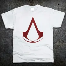 Футболка Fruit of the Loom Лого Кредо Ассасіна Logo Assassins Creed Білий 104 см (605)