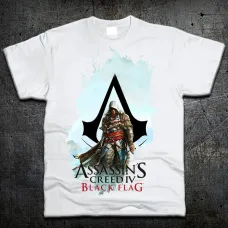 Футболка Fruit of the Loom Кредо Ассасина 4 Assassins Creed 4: Black Flag Белый 104 см (606)