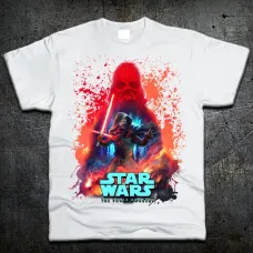 Футболка Fruit of the Loom Дарт Вейдер та Кайло Рен Darth Vader та Kylo Ren Star Wars Білий 116 см (91237)