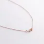 Кольє Маленьке коло з одним фіанітом (червоне золото) кол01719 Онікс 45