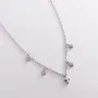 Серебряное колье Крестик с фианитами 181176 Оникс 39