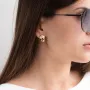 Серьги Совершенство в желтом золоте с06789 Оникс