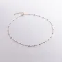 Колье Шарики в желтом золоте кол02030 Оникс 44