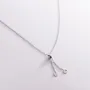 Серебряное колье - галстук с монетками 181169 Оникс