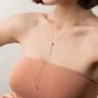 Серебряное колье - галстук с монетками 181169 Оникс