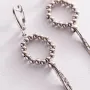 Серебряные висячие серьги Легкость 123076 Оникс