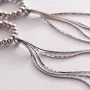 Серебряные висячие серьги Легкость 123076 Оникс