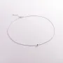 Кольє Куля в білому золоті кол02006 Онікс 45