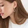 Серебряные серьги Симпатия 122770 Оникс