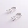 Серебряные серьги Симпатия 122770 Оникс