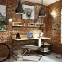 Офісний стіл у стилі Loft NS-1404 1530x1600x650 мм Черный