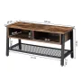 Тумба підставка для TV у стилі Loft NS-2106 530x1000x400 мм Черный